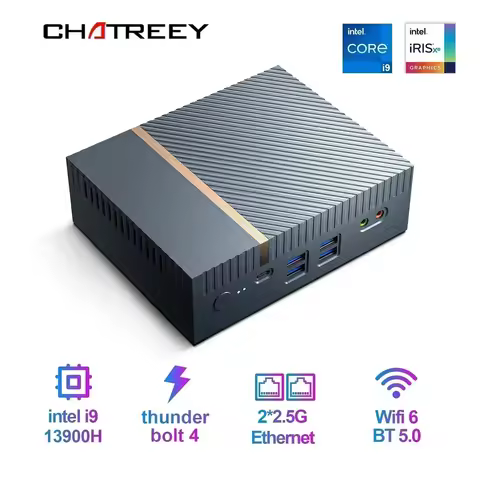 Chatreey IT12 Gaming Mini PC 12th Intel Core i7 1360P i9 12900H 13900H Desktop Computer 4K@60hz Daul