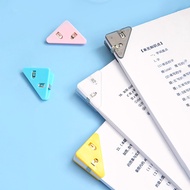 Bộ 5 Cái Kẹp Góc Màu Kẹp Giữ Trang Trong Suốt Hình Tam Giác Kẹp Chỉ Mục Cho Khoảng 50 Tờ Văn Phòng P