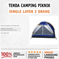 TENDA | Double Layer Door Camping Tent/Camping Tent - Blue