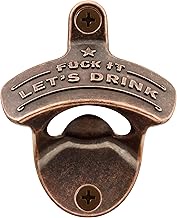 HAIICEN Wall Mounted Bottle Opener, Copper Soda Cap Opener Post Mount for Bar Kitchen Carbinet (1 PC