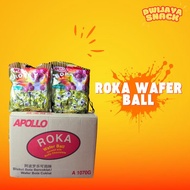 Roka Wafer Ball Dwi Jaya Snack - 1pack (50butir) & 1karton (16pack) - Camilan, Food cemilan kiloan C