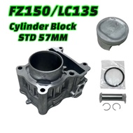 FZ150 BLOCK SET 57MM LC135 135LC LC 4S FZ Y15 PISTON SET BLOCK 57MM RACING CYLINDER BLOCK PISTON RIN