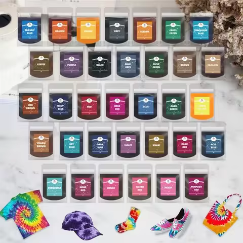 10g Powder Dye Fabric Dyes Textile Dyeing Garment Tie Dyeing Cotton Nylon Multifunctional Pigment Fo