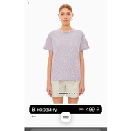 Genuine Gloria round neck short-sleeved women's t-shirt with 3-color pattern, smooth, cool cotton ba