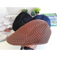 Topi Pakcik Driving Baretta Flat Cap Hat Style Casual Honeycomb Lightweight