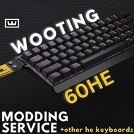 Custom Wooting 60HE Keyboard + Modding Service [FREE COILED CABLE]