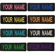 Embroidery 10.16cmxAN6D Pcs, Military/Work Bag x 7.62cm Black Clothing Label 2.54cm Jacket Customize