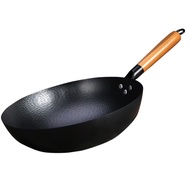 Hammered Pan Non-Stick Pan Wok Open Good Pan Wok Wok Non-Drilling Pan Iron Pan Opened Pan Iron Pan U