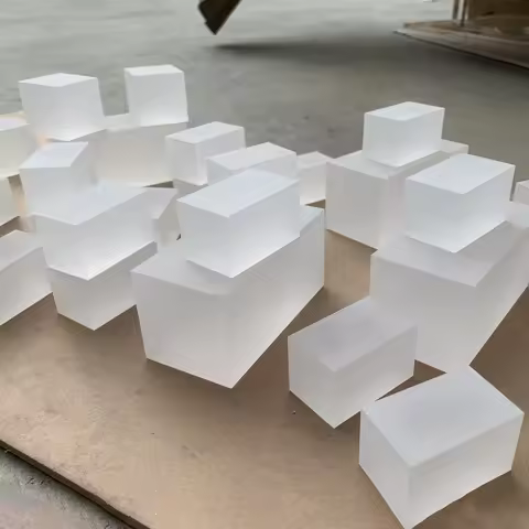 Matte Acrylic Square Display Block,Frosted Polished Acrylic Block,Acrylic Jewelry Display Stand,Ring