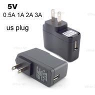 USB Adapter 5V 1A/1000mA Compatible 5V 0.5A/500mA 2A 3ACharger US Plug Converter Adapter  MY9B