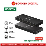 UGREEN HDMI Splitter 1 In 4 Out Amplifier Audio & Video Sync Full HD 4K 40202 - 1 in 4 Out