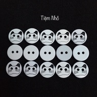 Cat-shaped shirt button size 1.2cm