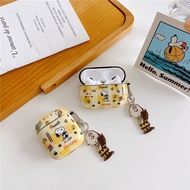Casing for Airpods Pro Airpods 3 gen3 Airpods 2 Cute Cartoon Peanuts Snoopy Hard Case