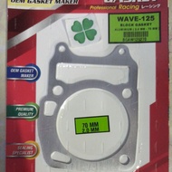 2MM 8MM WAVE 125 BLOCK GASKET ALUMINIUM 70MM 2 8 MM W125 HONDA