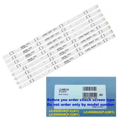 LED Backlight For AGF79047302 49UH603T 49UH6100 49UH6200 49UH6207 49UH6107 49UH6109 49UH6030 49LH510