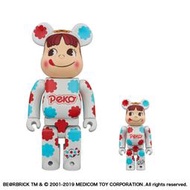 不二家牛奶妹Peko醬糖果BE@RBRICK 400% &amp;100%亮面版