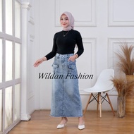 MOREEN ROK JEANS highwaist korean skirt