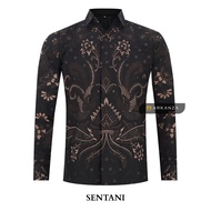 KEMEJA Original Batik Shirt With SENTANI Motif, Men's Batik Shirt For Men, Slimfit, Full Layer, Long Sleeve