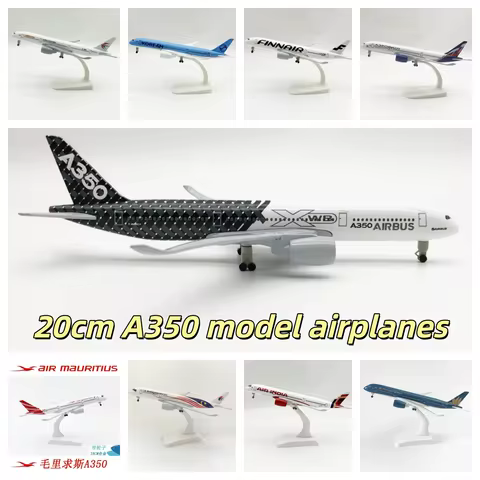 20cm Model Airplanes A350 Series Metal Scale Aircraft Diecast Aviation Model Kit With Display Base F