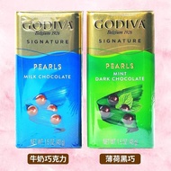 Imported GODIVA GODIVA Pearl Chocolate Bean Mint Dark Milk 43g Tin Can Portable Gift for Girlfriend