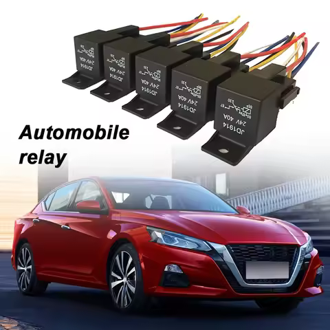 5pcs 12V 5-Pin Waterproof Automotive Relay Car Relay Kit Bosch Style and Harness Set Auto Relay With