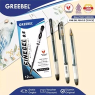 GREEBEL GEL PEN GEL PEN Fine Gel 0.5 Black (1Pcs) / Gel Ballpoint PEN Gel PEN
