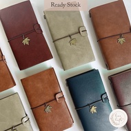 Standard TN Travellers Notebook w Faux Leather & 4 Notebook Inserts. Journaling book/ Bullet Journal