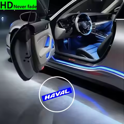2PCS Logo Car Door HD LED Lamps Projector Courtesy Welcome Lights For Haval Dargo H6 H2 H5 H7 H8 H9 