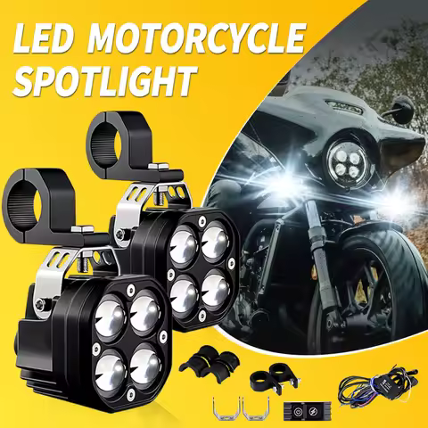 1 Set Universal Super Bright Headlamp For Honda Rebel 1100 REBEL CMX250 CMX500 CMX300 Grom 125 MSX12