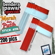 (200 and 100 pics) flag stalks, flag sticks, flag handles, flags