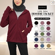 QAYRAA UPF50+ Cap Jacket Jogging Jacket Sport Anti-UV Hoodie /Size S-3XL/Black/Blue/Maroon/Grey/Dust