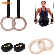 OneTwoFit Bộ 2 Vòng Treo Gymnastic Rings Hỗ Trợ Tập Dip Với Xà Đơn GYM Ring Ngoài Trời