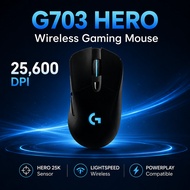 G703 HERO Wireless Gaming Mouse 100-25600 DPI LIGHTSPEED RGB 6 Programmable Buttons