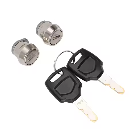 Motorcycle Top Box Lock Cylinder Core Plug with 2 Keys for 25L 32L 36L 40L 45L 50L Motorcycle Top Bo