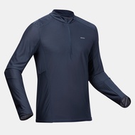 Decathlon Men's Long-Sleeved Mountain Walking T-Shirt - Mh500