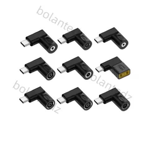DC to USB C PD Power Adapter Converter 5.5X2.5 7.4X5.0 4.5X3.0mm Laptop Charger to Type C Connector 