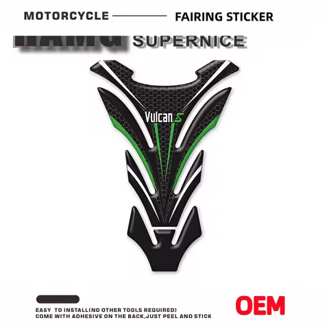 For VULCAN-S VULCAN S 650 VN650 VULCANS Tank Pad Stickers Decals Motorcycle Gas Fuel Tankpad Protect
