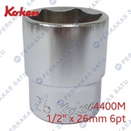 MATA 1/ 2" X 26MM 6PT KOKEN 4400M JAPAN 26 MM SOCKET SHOCK