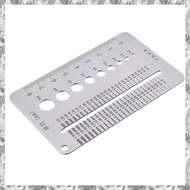 [I O J E] Portable Bolt Screw Gauge Card Crack Width Ruler for Pros 0.1-1.7mm Metric Gaps Measuremen