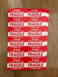 Fragile Label please handle with care stickers 易碎品英文標籤貼紙 fragile