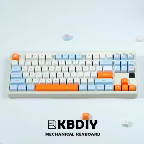 KBDiy GMK Salmon Keycap SA Profile PBT Double Shot ISO Keycaps For Mechanical Keyboard DIY KIT 7U Sp
