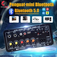 Amplifier Bluetooth Audio 5.0 Untuk 8-12 Inci Speaker AC 220V 12V 24V Kit Modul Mp3 Bluetooth Bluetooth Karaoke Fm 2.1 Hi-Fi Amplifier Subwoofer Super Bass Subwoofer Mobi Power Amplifier
