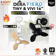 🔥HOT🔥DEKA FIERO TINY VIVI 16" | FANZO MIRA 16" Wall Fan Remote Control Ceiling/Wall Mounted Ceiling 