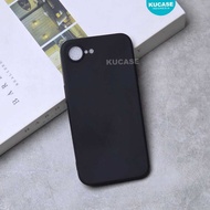 iphone 16E Softcase Macaron Square Black Case iphone 16E
