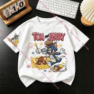 (Ship 24 Hours)KIDS PRINCESS Children's Short-Sleeved T-Shirt Round Neck Printed 90-150 Cm D68
