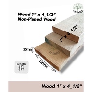 1" x 4 1/2" Solid Wood Yellow Meranti Grade A [ 6 - 8 FT ] / 1"x4 1/2" Kayu Solid Meranti Kuning Gre