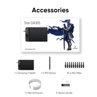 【Local Delivery】XPPen Star G430S OSU Drawing Tablet Ultrathin Graphic Tablet Digital Pen Tablet For 