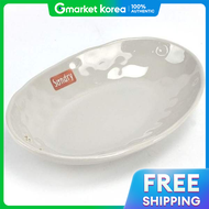 Gold Smile Melamine Plate Side Dish Bowl Coupe Plate Tableware Small Divided Plate
