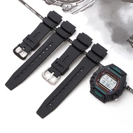 Watchband For DW-290 DW-340 AD-300 Black resin rubber strap Watch band accessories