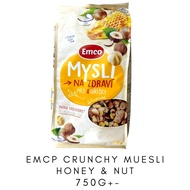 EMCO CRUNCHY MUESLI HONEY & NUT 750G